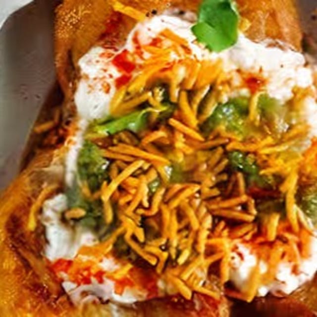 Aloo Tikki Chaat.